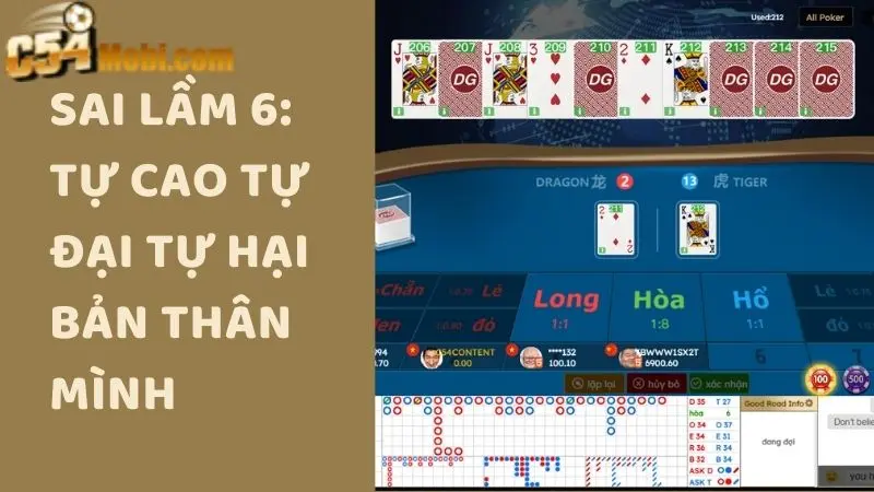 Sai lầm 6: Tự cao tự đại tự hại bản thân mình