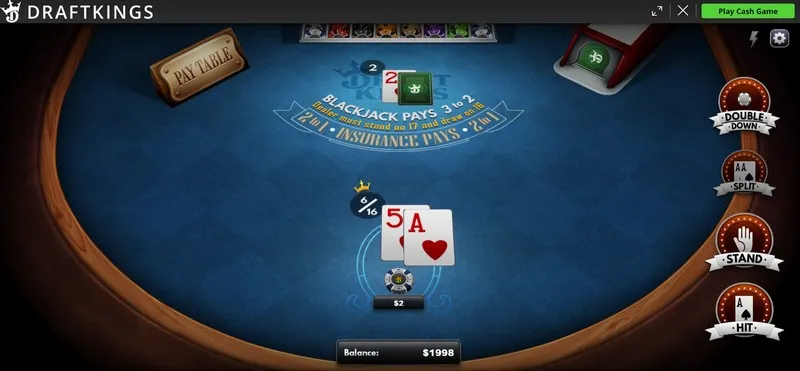 Luật chơi Blackjack trực tuyến khá thú vị