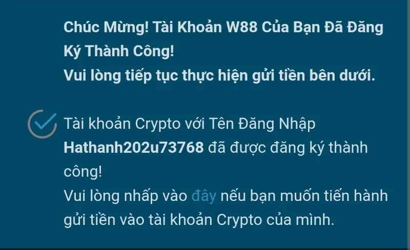 đăng ký thành công trang cá cược nhanh chóng